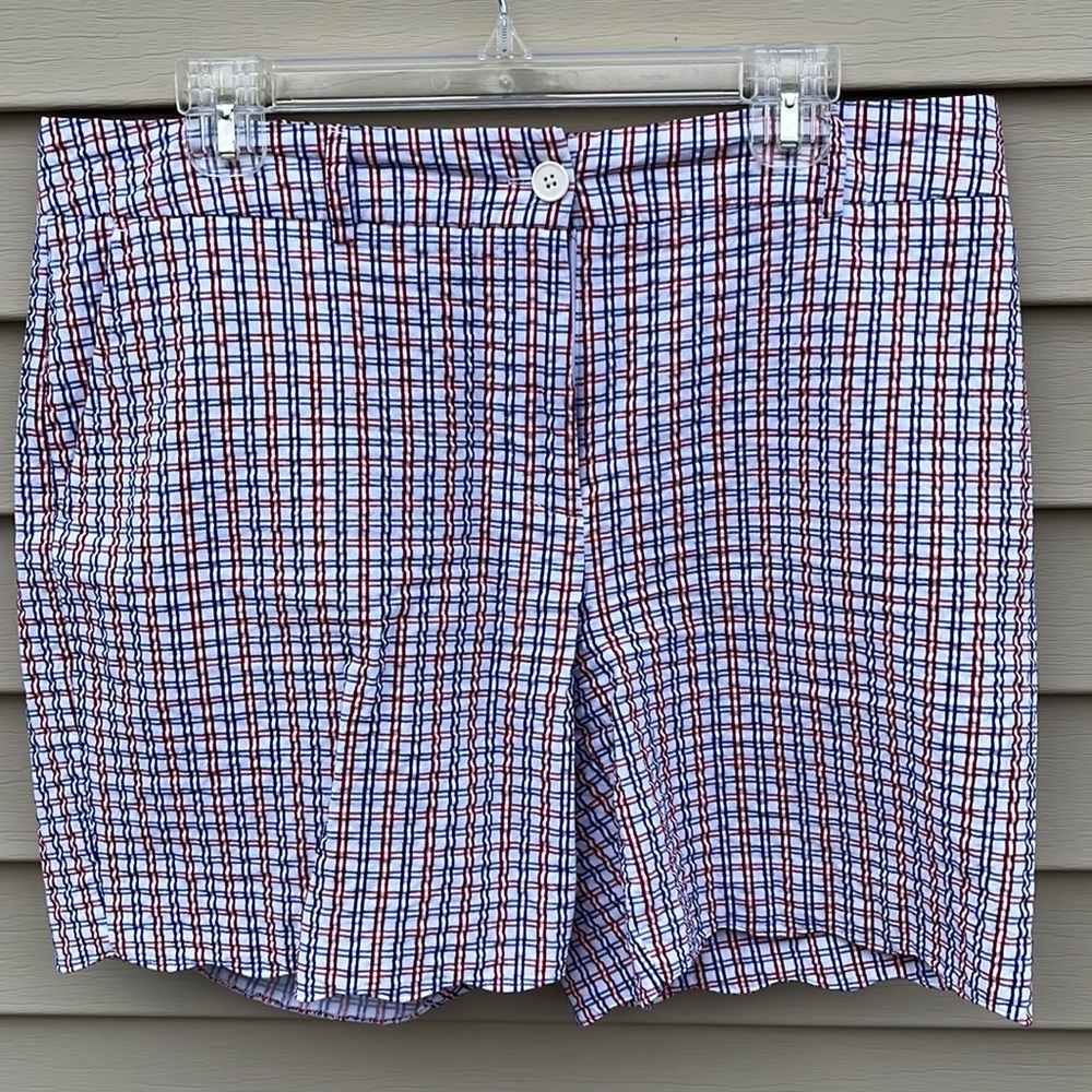Talbots Red/White/Blue Scalloped Shorts